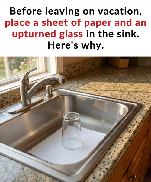 Why Checking Your Sink Before a Vacation Is a Smart and Practical Step