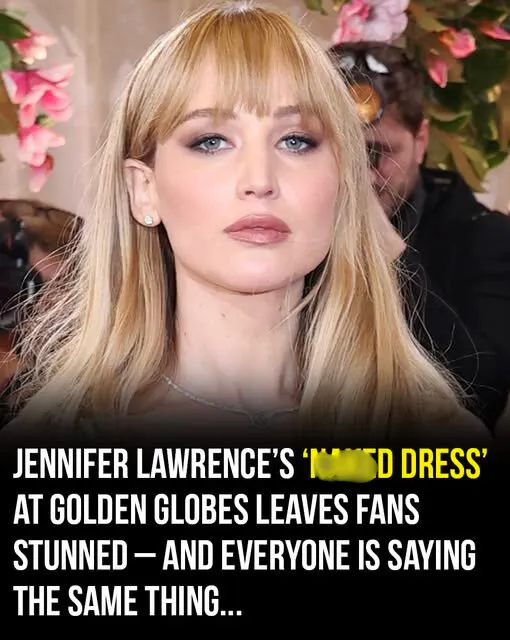 Jennifer Lawrence’s Floral Gown at the Golden Globes Sparks Online Discussion