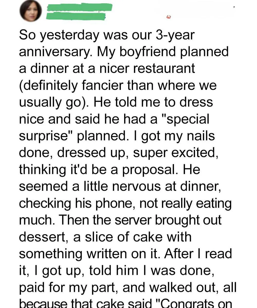 The Anniversary Dinner Comment That Went Wrong and the Celebration That Changed His Perspective