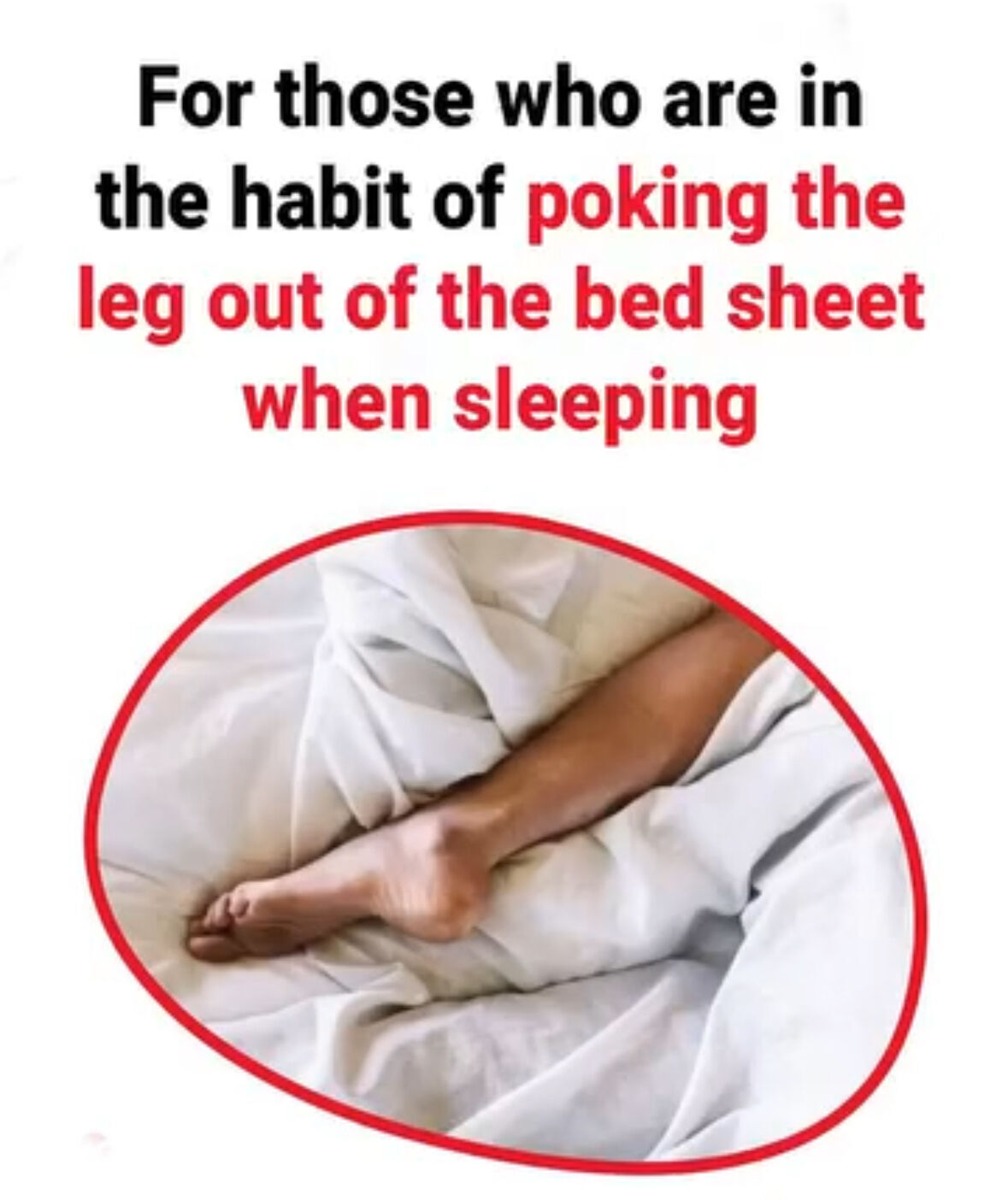 Why Some People Prefer Sleeping With One Leg Outside the Covers
