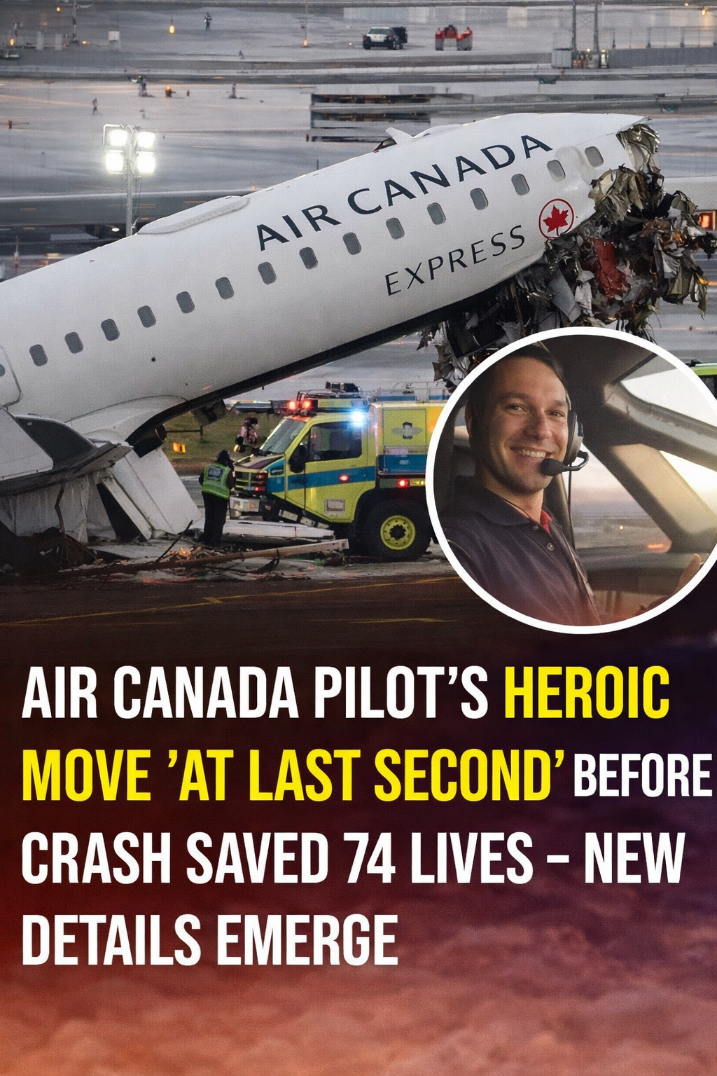 Moments Before Landing, Air Canada Pilot’s Quick Decision Helped Protect 74 Lives