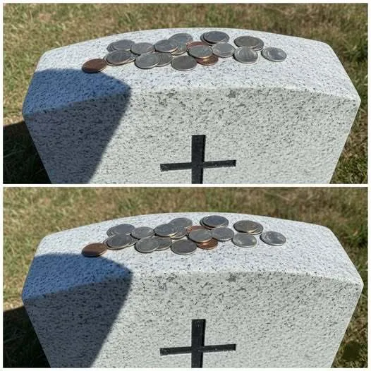 The Meaning Behind Coins Placed on Gravestones and the Messages They Represent for Fallen Soldiers