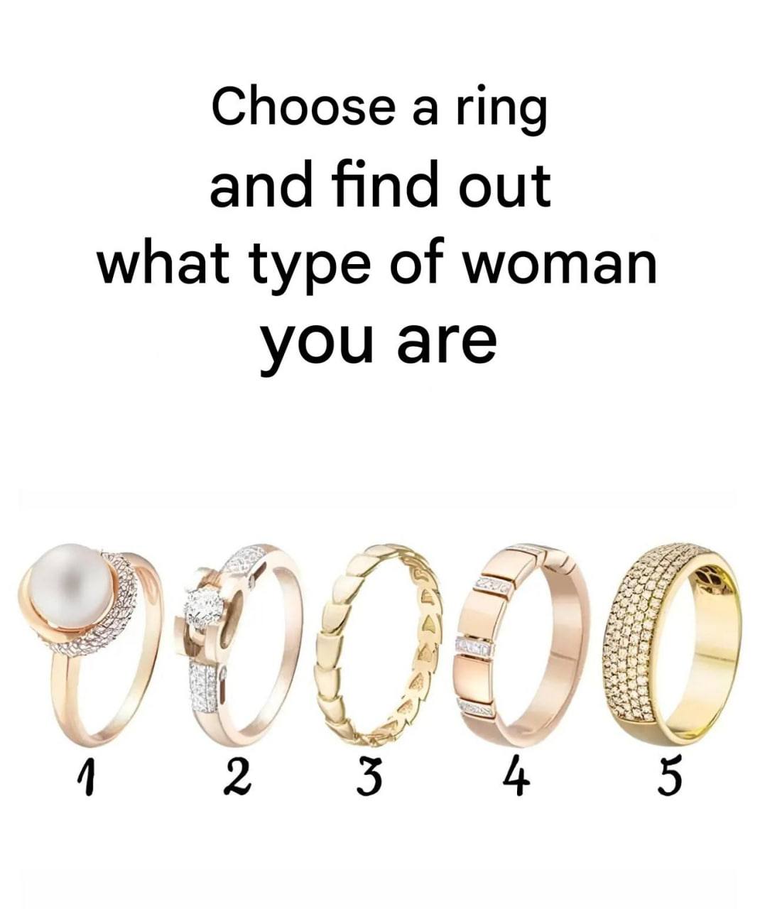 Pick a Ring Style and Discover What It May Reveal About Your Personality