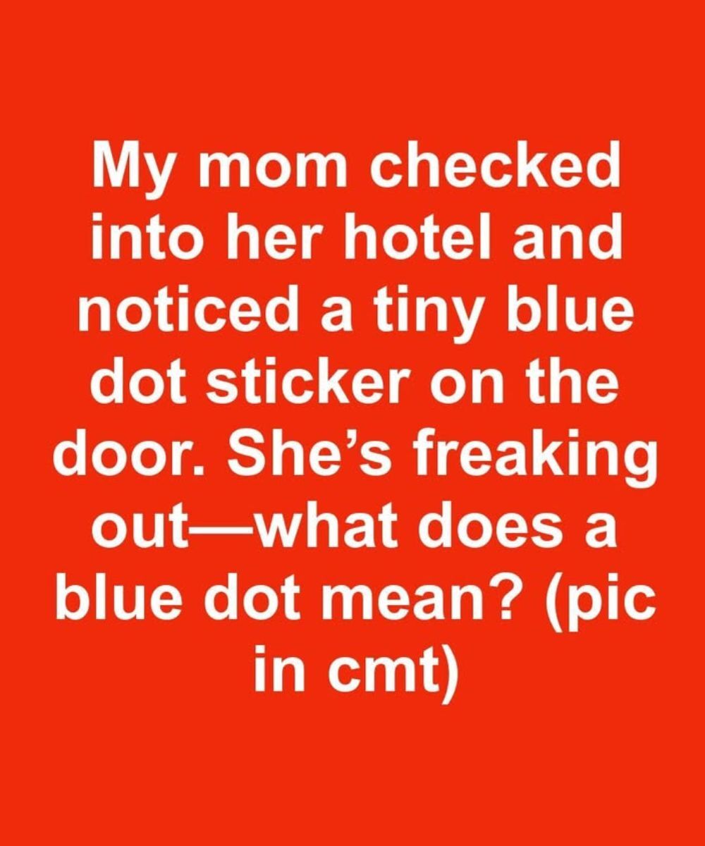 Understanding Hotel Door Stickers: What the Blue Dot Indicates