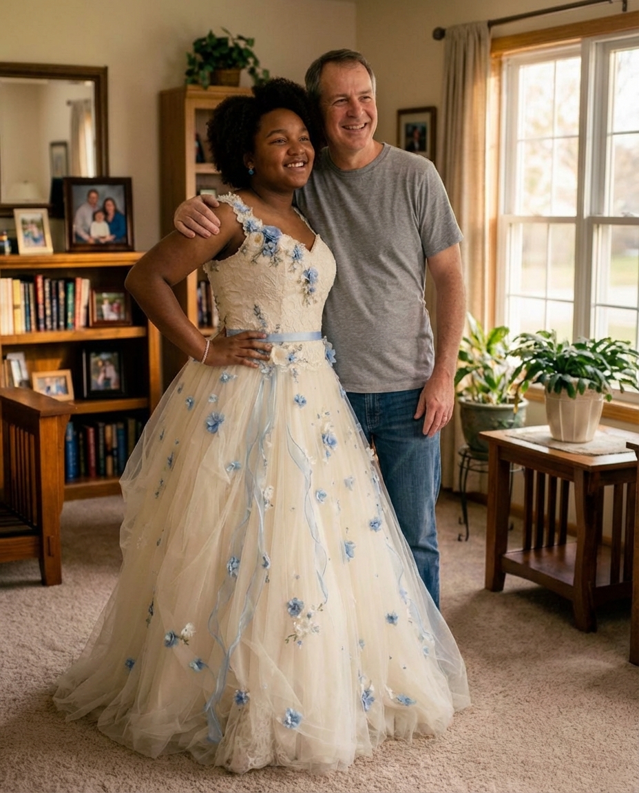 My Father Transformed My Late Mother’s Wedding Dress Into a Prom Gown—Then an Unexpected Comment Changed the Evening