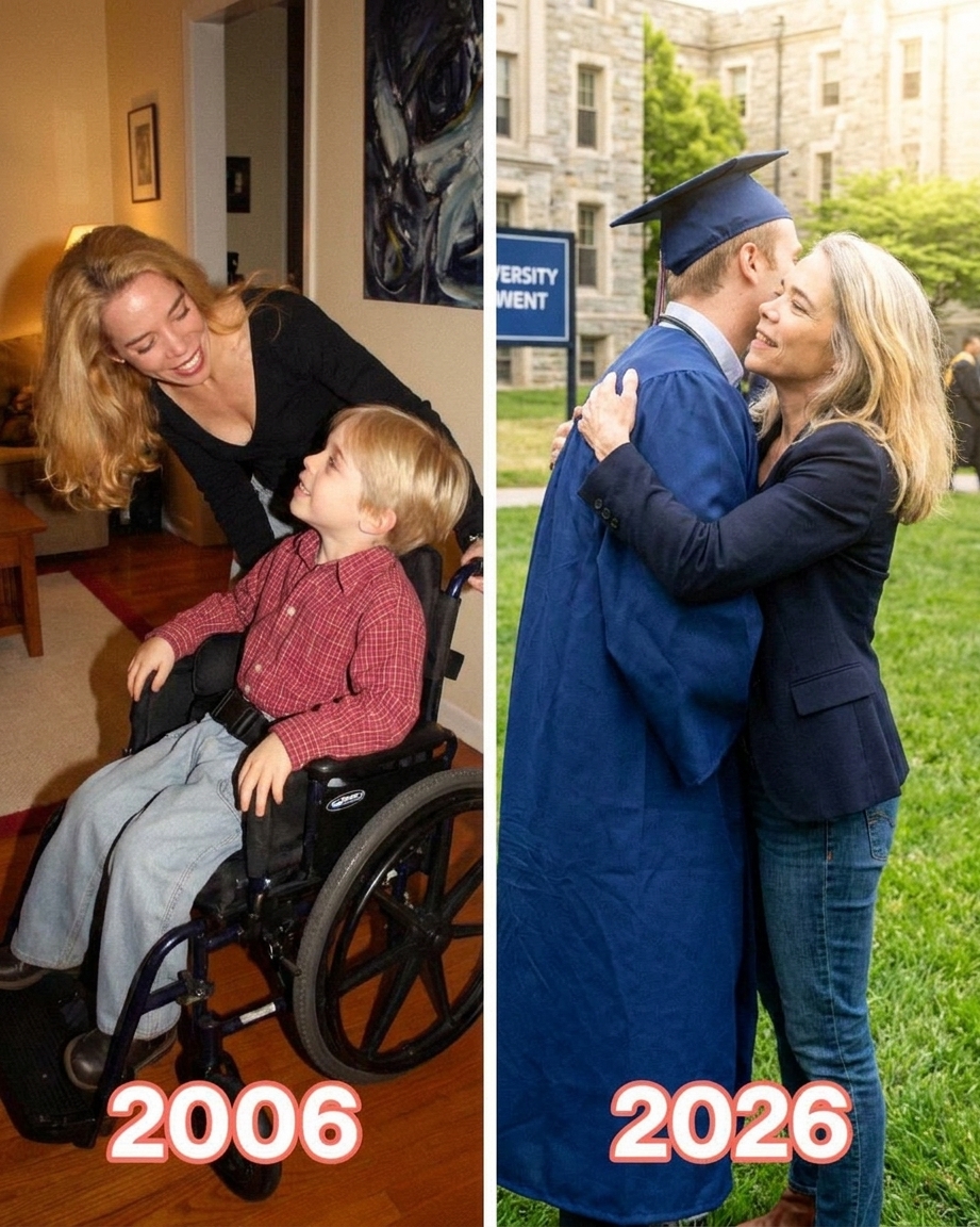 A Father’s Departure at His Son’s Birth and a Later Moment of Reflection at Graduation