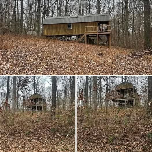 Partially Wooded Property with Unfinished Cabin and Loft Offers Flexible Development Potential