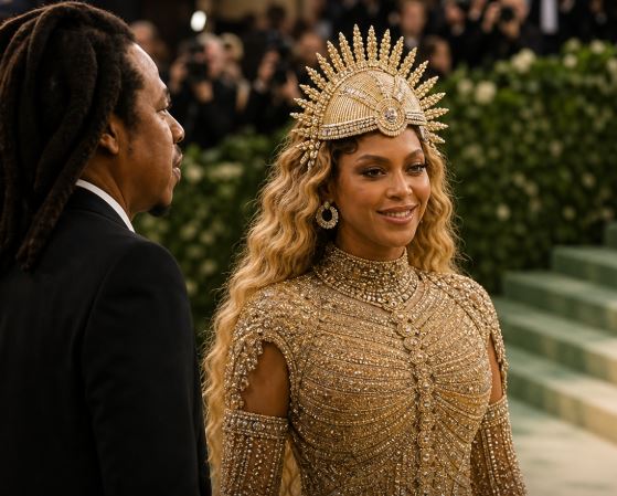 Beyoncé’s Crystal-Inspired Met Gala Look Draws Attention as Blue Ivy Makes a Notable Appearance