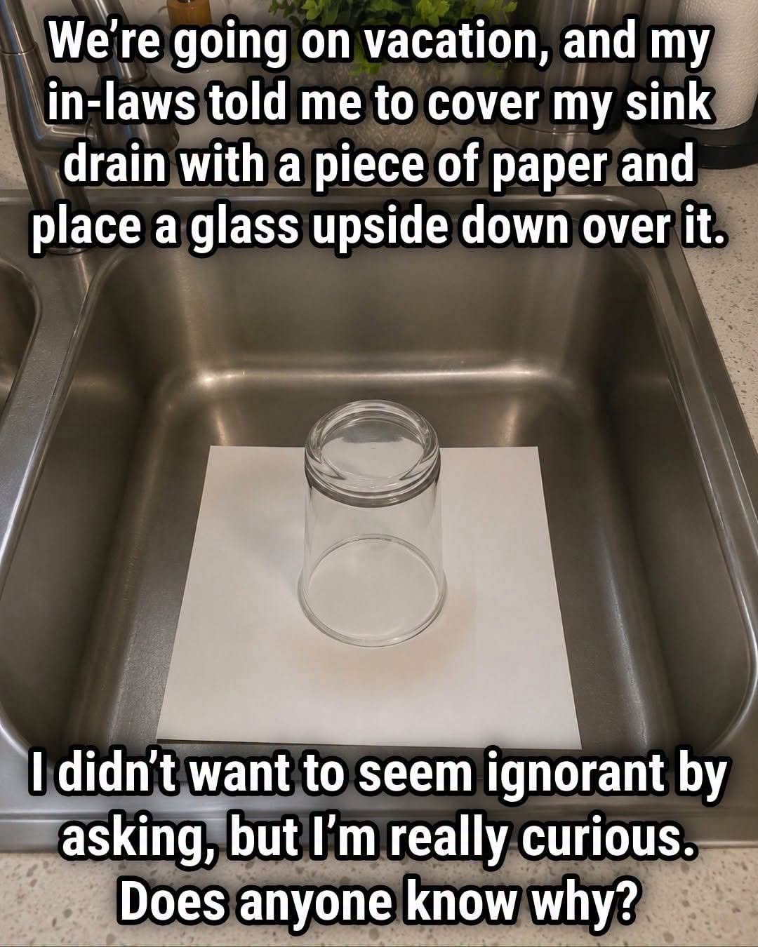 The Real Deal on Covering Your Sink Before Vacatio