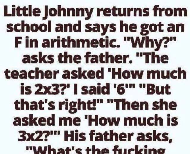 Little Johnny Gets an F in Math