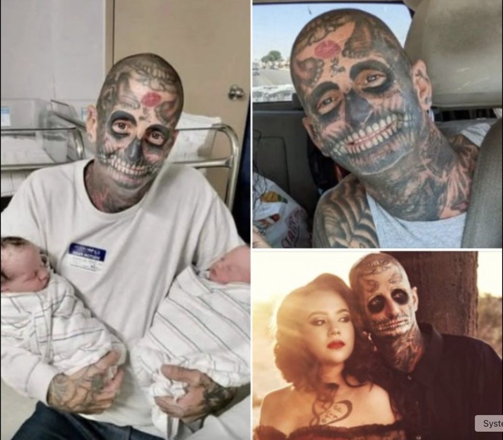 Dad With 240 Tattoos Faces Backlash As People Think He Is A Horrible Father – Then His Wife Reveals The Truth