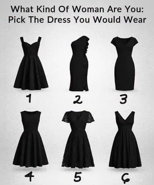 Which Black Dress Would You Pick? Explore a Fun Personality Perspective
