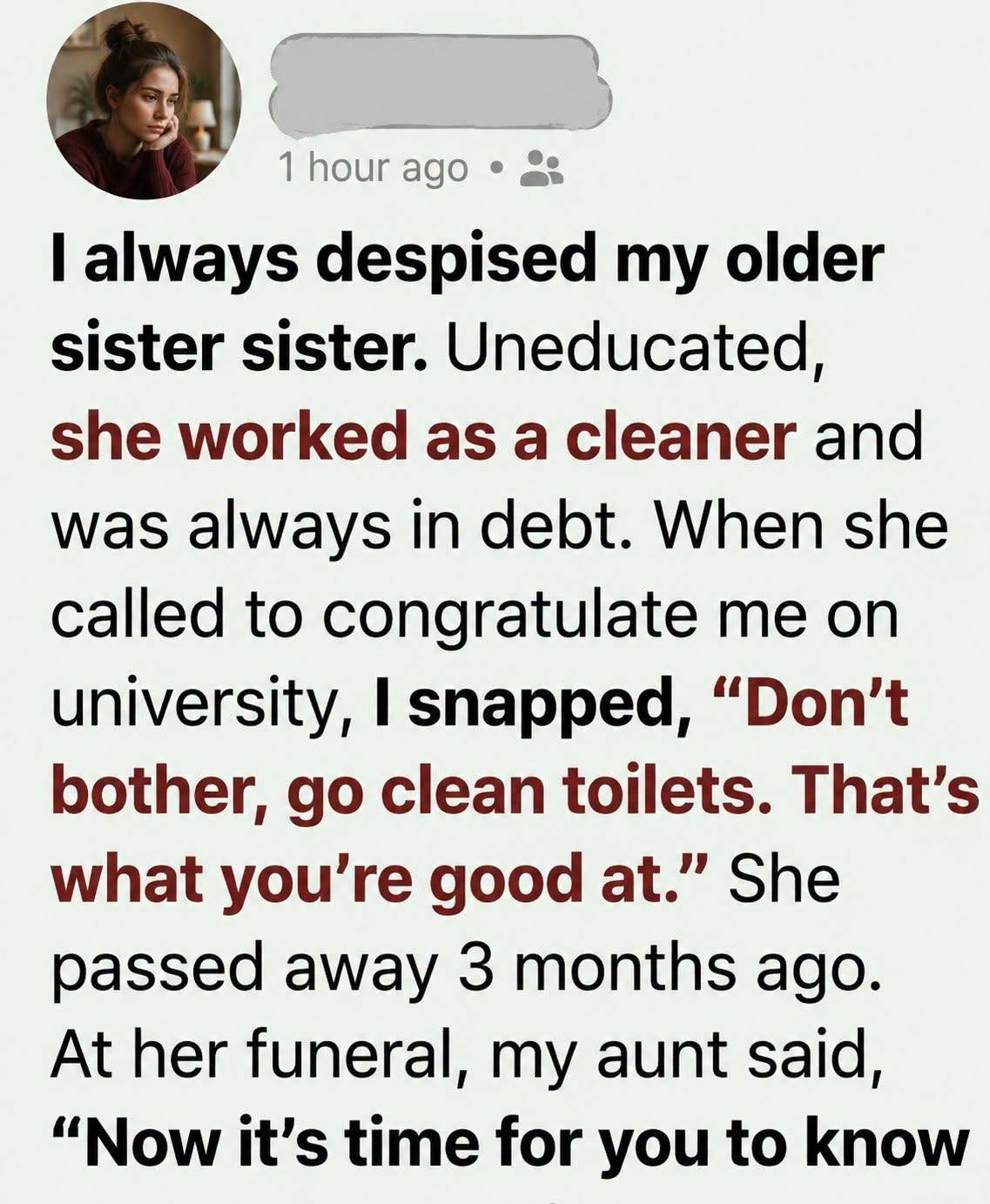I Never Realized What My Sister Gave Up for Me Until It Was Too Late