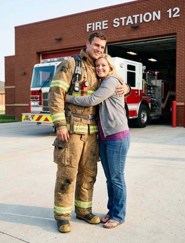 I Surprised My Firefighter Husband at His Station for His Birthday – What His Captain Told Me Made My Stomach Drop