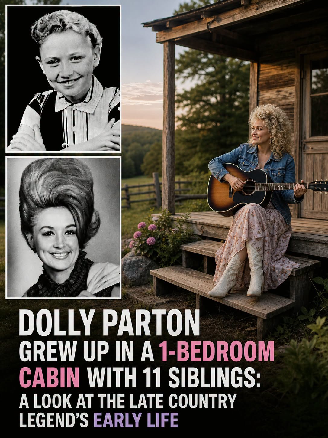 Dolly Parton grew up in a 1-bedroom cabin with 11 siblings: A look at the late country legend’s early life