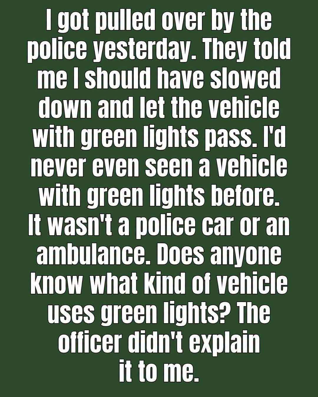 The Meaning Behind Green Lights on Certain Vehicles