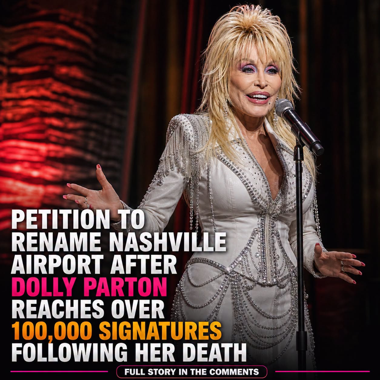 Petition to Rename Nashville Airport After Dolly Parton Reaches Over 100,000 Signatures Following Her Death