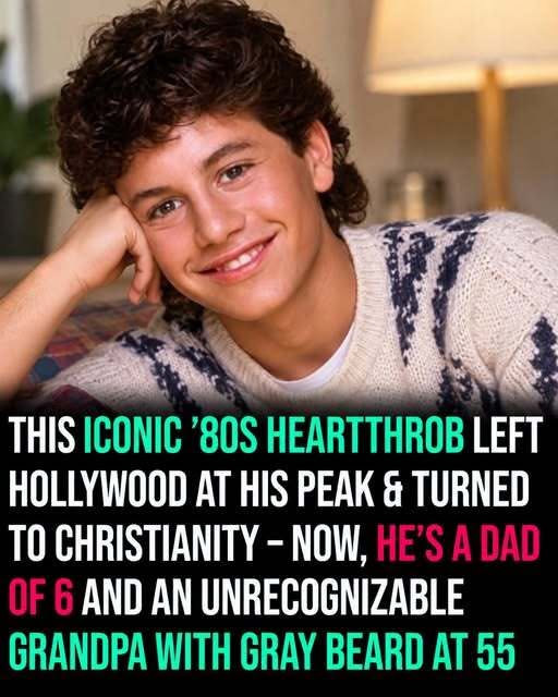 Teenage heartthrob left Hollywood to focus on family