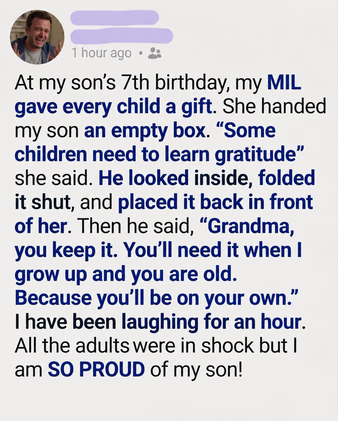 My 7-Year-Old Son’s Response Left Everyone Speechless…