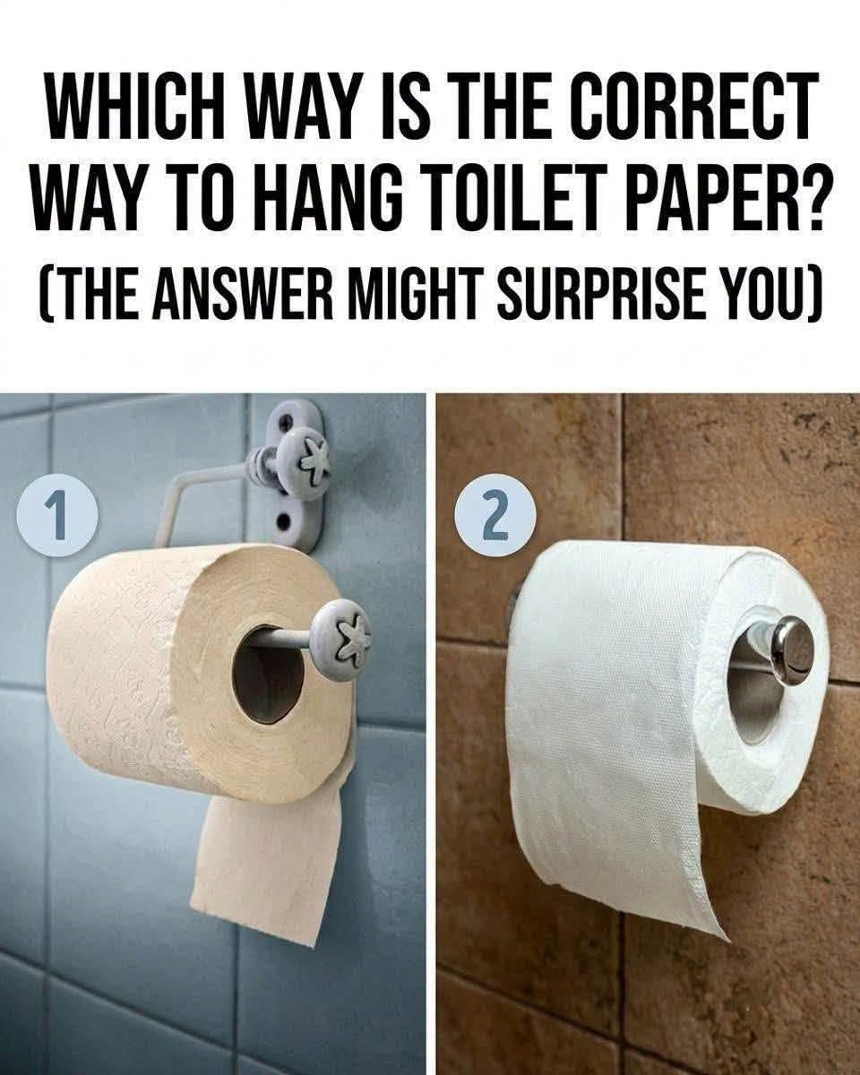Which Way Is the Correct Way to Hang Toilet Paper?