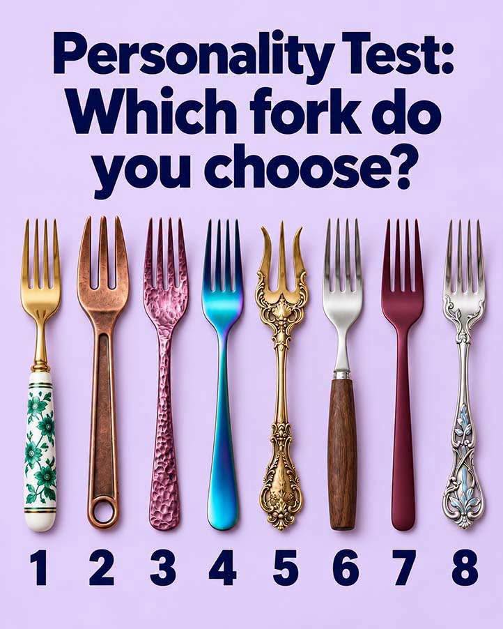 Choose One of These Eight Forks and Discover What Your Preference Might Reveal