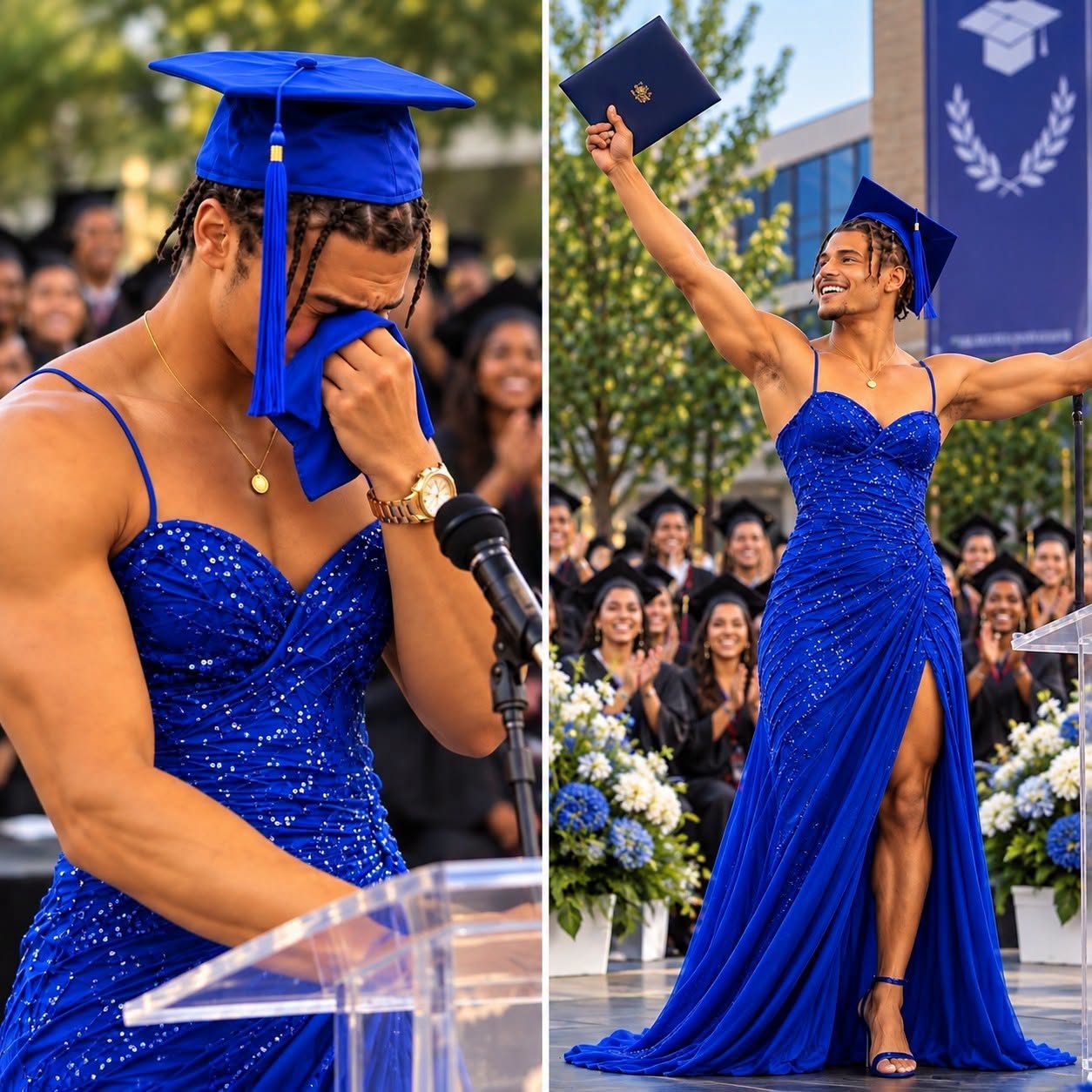 My Son Wore a Red Dress at Graduation — Then We Discovered the Promise Hidden in His Family’s Past
