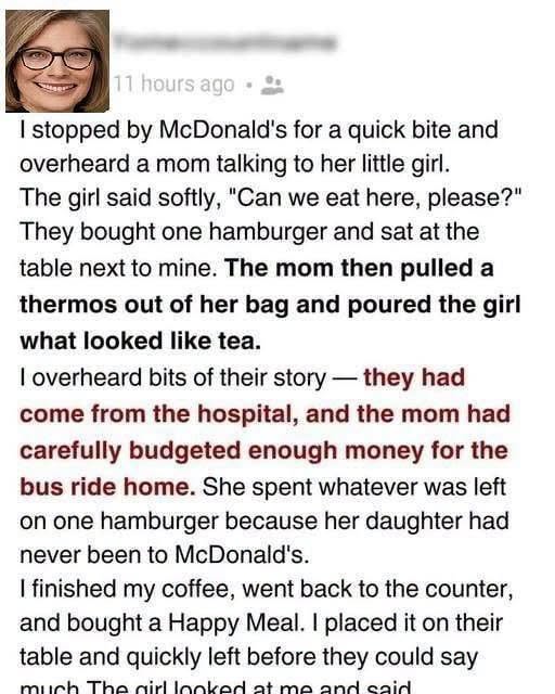 A Small Act of Kindness at McDonald’s Made an Ordinary Evening Unforgettable