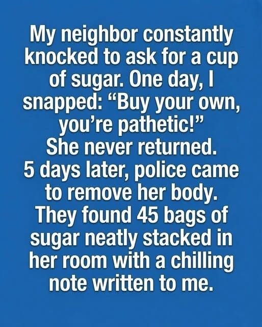 The Sweetness Left in the Dark What My Neighbors 45 Bags of Sugar Taught Me About Indifference