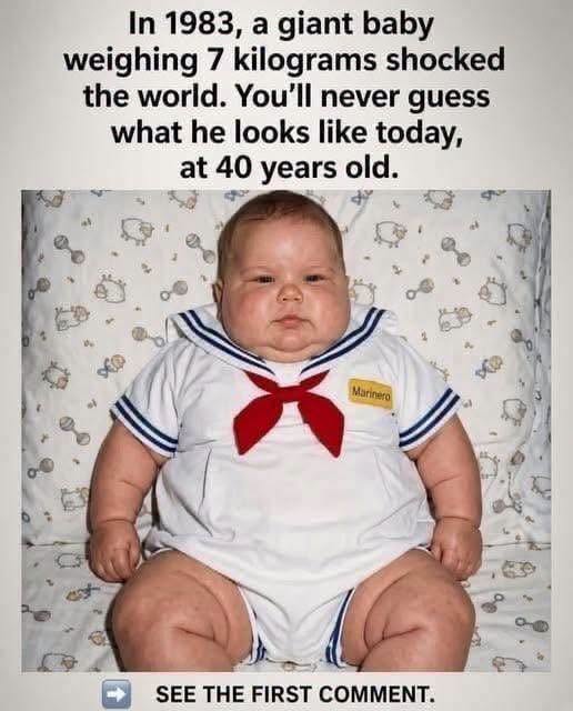Born Weighing 7 Kilograms: Kevin’s Remarkable Journey 40 Years Later