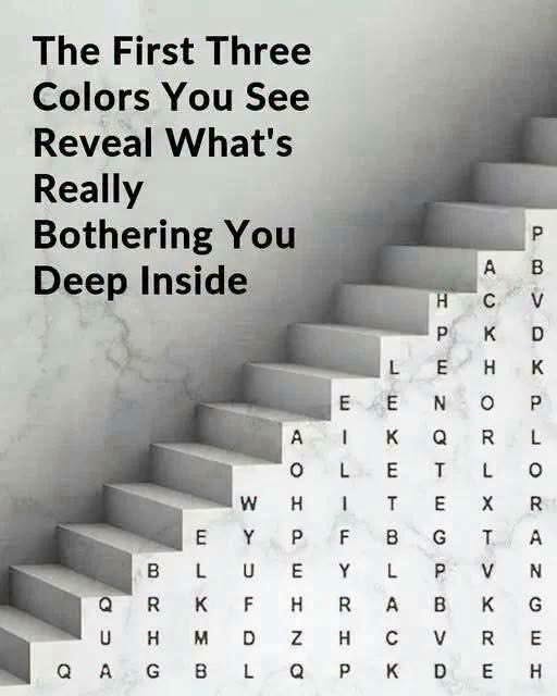 The First Three Colors You Notice May Inspire Personal Reflection