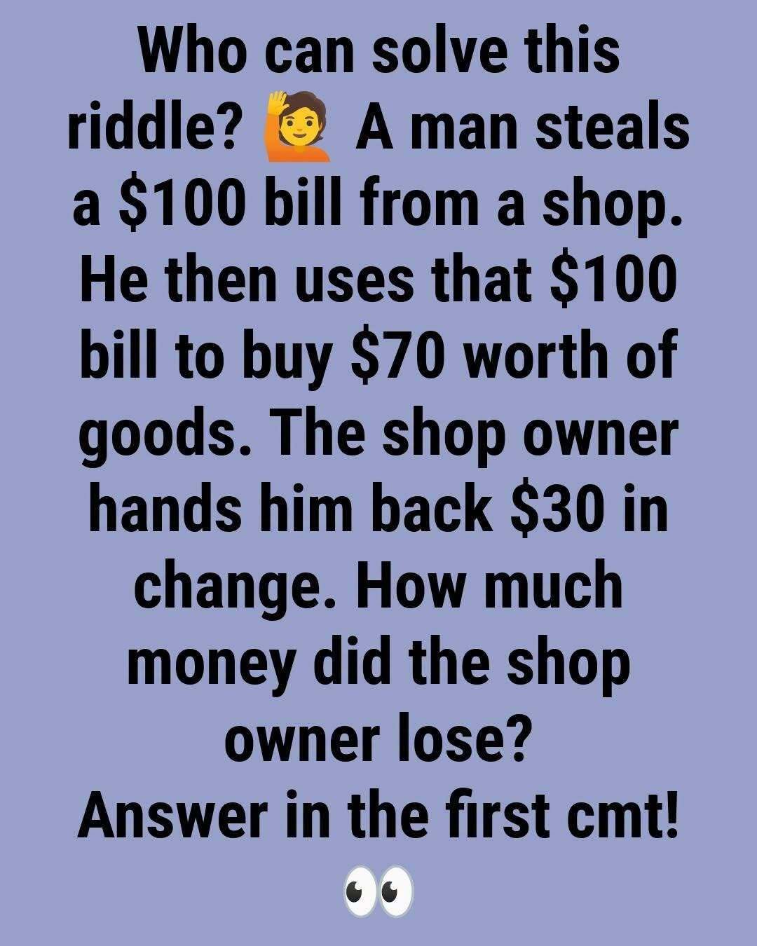 Can You Solve This $100 Shop Puzzle? The Answer Is Simpler Than It Seems