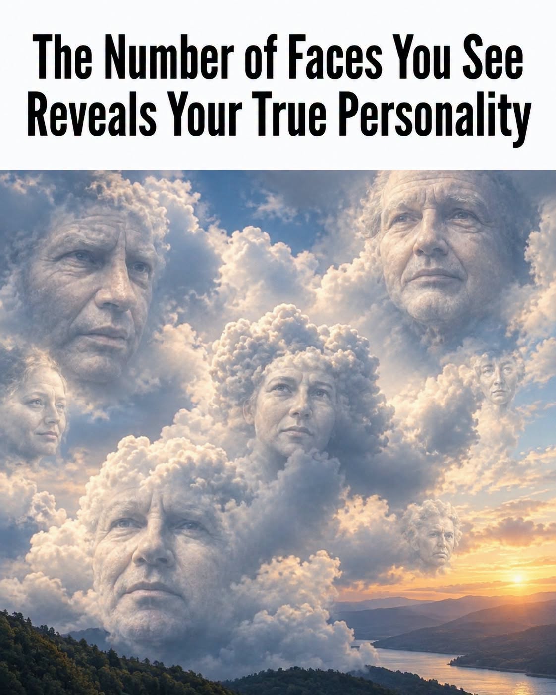 Look Closely at the Clouds and Discover How Many Hidden Faces You Can Spot